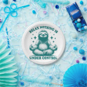 コントロールリラックスス・ヨガの下に何も存在しない ペーパープレート (パーティー)