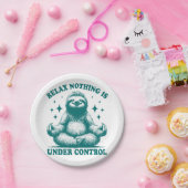 コントロールリラックスス・ヨガの下に何も存在しない ペーパープレート (パーティー)