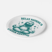 コントロールリラックスス・ヨガの下に何も存在しない ペーパープレート (アングル)