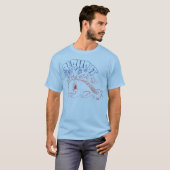 コントロール外の航海のグラデーションT型 Tシャツ (正面フル)