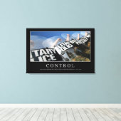 コントロール：感動的引用文 キャンバスプリント (インサイチュ (ウッドフロア))