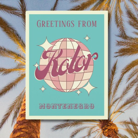 コントールモンテネグロ休暇レトロヴィンテージポストカード ポストカード