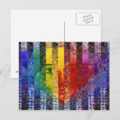 コンドラムI抽象芸術虹の女神 ポストカード (正面/裏面)