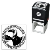 コンドル威厳のあるヘッド#5名差出人住所 セルフインキングスタンプ (インサイチュ)