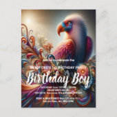 コンドル鮮やかーバードペルキトプツリーブランチ ポストカード (正面)