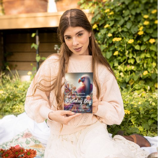 コンドル鮮やかーバードペルキトプツリーブランチ ポストカード