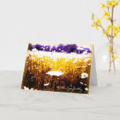 コンドレンス・ウィズ・悔やみや弔慰・ビューティフルデイジーズ・アート カード (黄色い花)