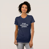コンドームのセンスを使おう Tシャツ (正面フル)