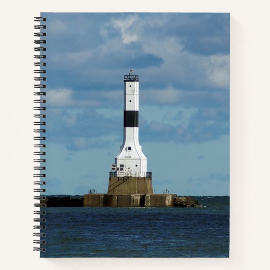 コンネアウトハーバーウェスト防波堤ライトノートブック ノートブック (正面)