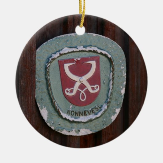 コンネベシドアプレートオーナメントカスタマイズ, セラミックオーナメント (正面)