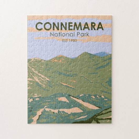 コンネマラ国立公園アイルランド12ベンストラベル ジグソーパズル (縦)