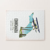 コンネマラ国立公園郡ゴールウェイアイルランドの地図 ジグソーパズル (横)