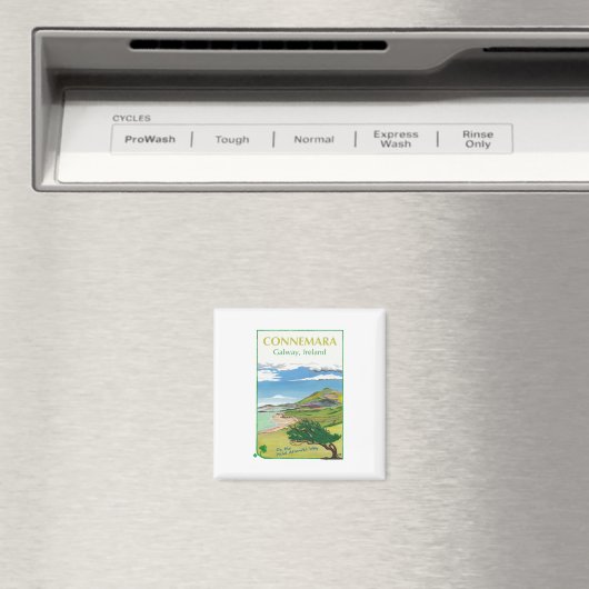 コンネマラ旅行ポスターデザインマグネット マグネット (インサイチュ (食洗機))