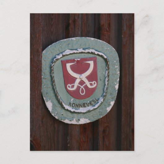 コンネヴェシのドアプレートのポストカード ポストカード (正面)