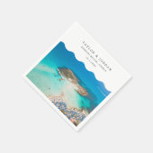 コンノスビーチ結婚式カスタムカクテルナプキン スタンダードカクテルナプキン (角)