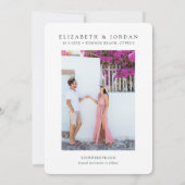 コンノスビーチ キプロス 結婚式 Save the Date 招待状 (裏面)