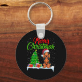 コンハウンドクリスマスツリーライトズクリスマスコンハウンド キーホルダー (正面)