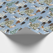 コンハウンドフォレストブルー ラッピングペーパー (角)