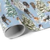 コンハウンドフォレストブルー ラッピングペーパー (ロールコーナー)