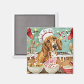 コンハウンドホリデーベーキング:フェスティバルクリスマス マグネット (正面/裏面)