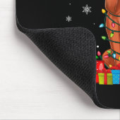 コンハウンド醜いクリスマスライトサンタコンハウンドッグ マウスパッド (コーナー)