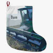 コンバインのクリスマスのストッキング ラージクリスマスストッキング (正面)