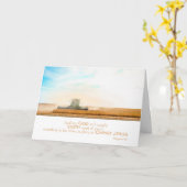 コンバインはムギのPhilippiansの勇気付けられるを収穫します カード (黄色い花)