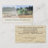 コンバインハーベスターの名刺 名刺 (正面/裏面)