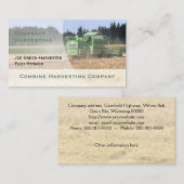 コンバインハーベスターの名刺 名刺 (正面/裏面)