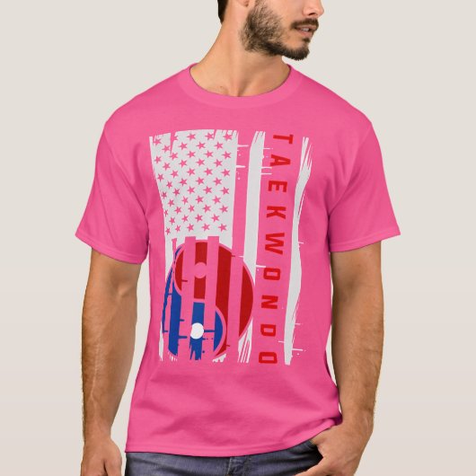 コンバットスポーツアメリカ陰陽テコンドー Tシャツ (正面)