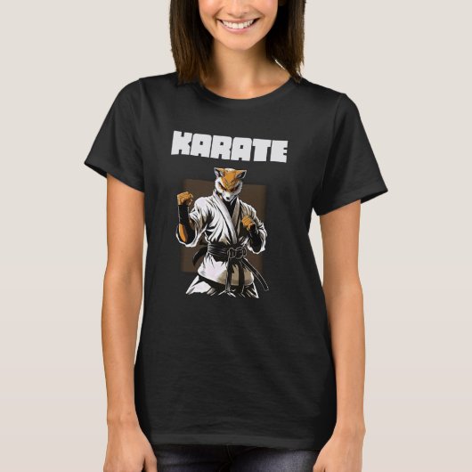 コンバットスポーツ空手キツネ Tシャツ (正面)