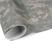 コンバットブーツACU迷彩パターン軍隊 ラッピングペーパー (ロールコーナー)