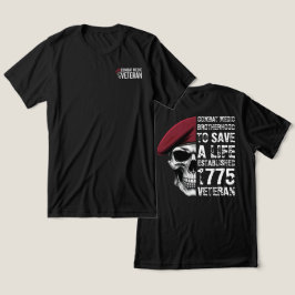 コンバットメディックブラザーフッドベテラン・スカル トライブレンドTシャツ
