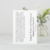 コンバット詩認識度 招待状 (スタンド正面)