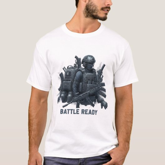 コンバット・ロードアウト FPS Tシャツ (正面)