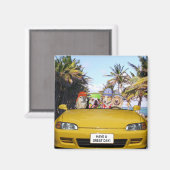 コンバーチブルでのカスタマイズ可能なおもしろい犬 マグネット (正面/裏面)