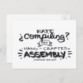 コンパイルが嫌い? ポストカード (正面/裏面)