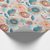 コンパインスパイアス付きトラベルラッピング紙 ラッピングペーパー (角)