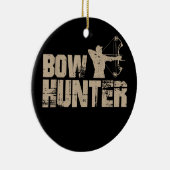 コンパウンド弓狩りディアスポーツ狩りホビー セラミックオーナメント (右)