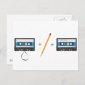 コンパクトなカセットテープによる問題解決。 ポストカード (正面/裏面)