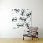 コンパクトカセット付きシームレスヴィンテージ  タペストリー (インサイチュ)