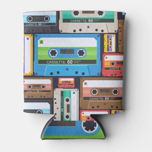 コンパクトカセット抽象芸術組成物 缶クーラー (正面)