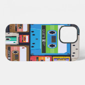 コンパクトカセット抽象芸術組成物 iPhoneケース (裏面横)