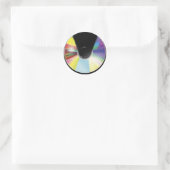 コンパクトディスクのステッカー ラウンドシール (バッグ)