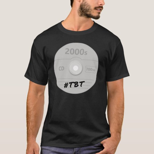 コンパクトディスク - CD Rom Throwback Thursday コンピューター Tシャツ (正面)