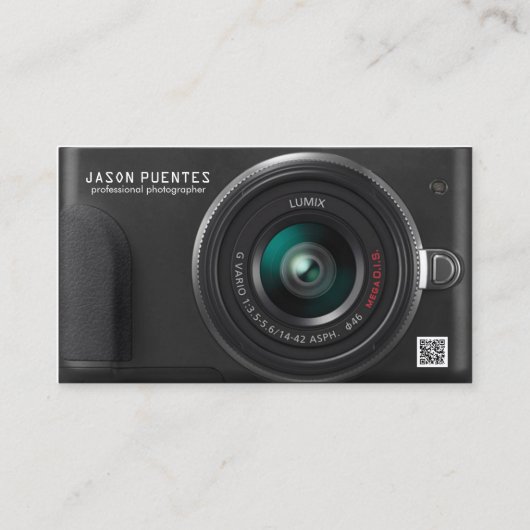 コンパクトデジタルカメラ写真家名刺 名刺 (正面)