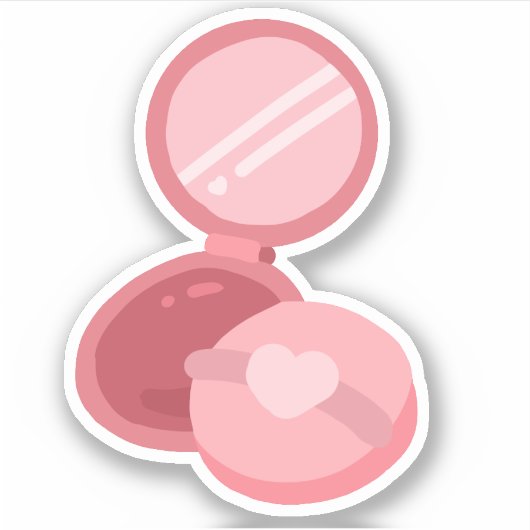 コンパクト鏡 シール (正面)