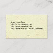 コンパスおよび車輪のスケッチの両側をカスタマイズ 名刺 (裏面)