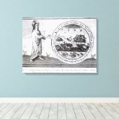 コンパスで世界を創造する神 キャンバスプリント (インサイチュ (ウッドフロア))