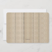 コンパスとワールドマップの婚約パーティ 招待状 (裏面)